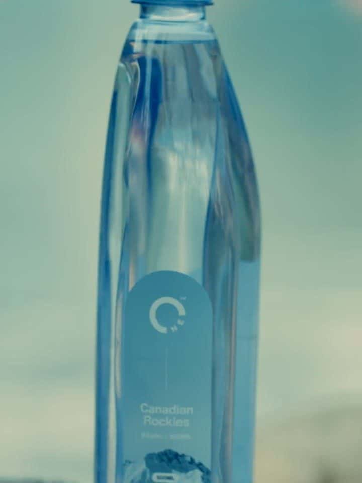 A One Water bottle up close on the course at the One Water golf day